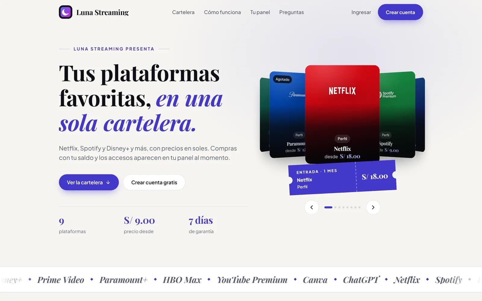 Negozio pubblico di un admin con cartellone in stile cinema e carosello 3D delle piattaforme