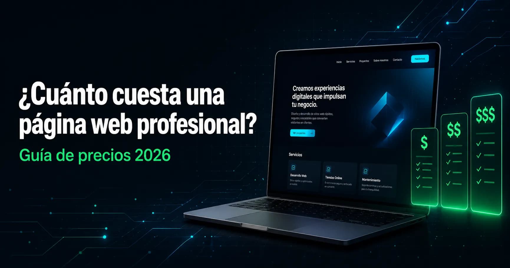 ¿Cuánto cuesta una página web profesional en 2026?